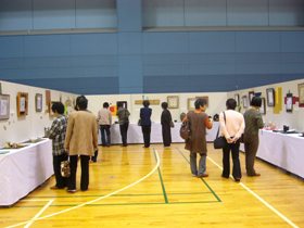 写真:文化展会場内の様子