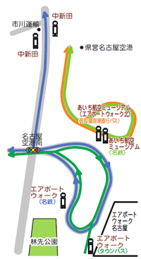 イラスト：エアポートウォーク地図